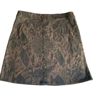 Agnes & Dora Women Dress Pencil Skirt size 3XL, Snake Skin print, Tan, XXXL